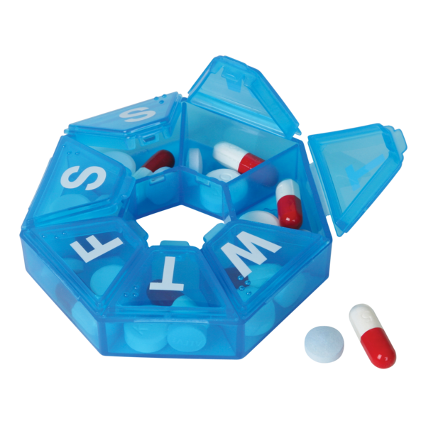 Ezy Dose® Weekly 7-Sided Pill Planner (Medium)
