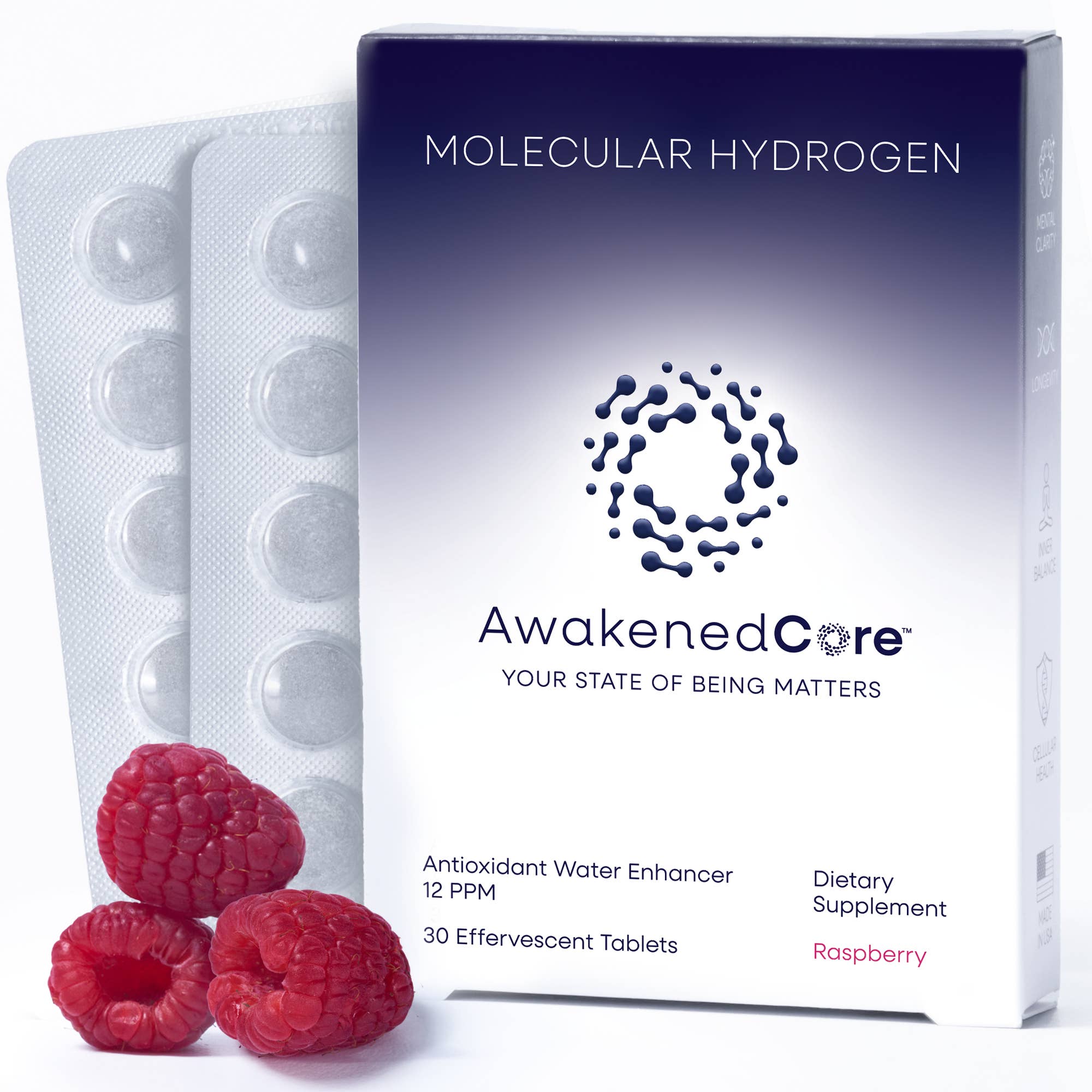 Hydrogen Molecular Official Tablets - Raspberry Flavored
