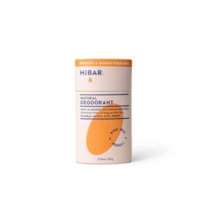 HiBAR Deodorant Sensitive  Pink-Iris+Neroli Baking soda free