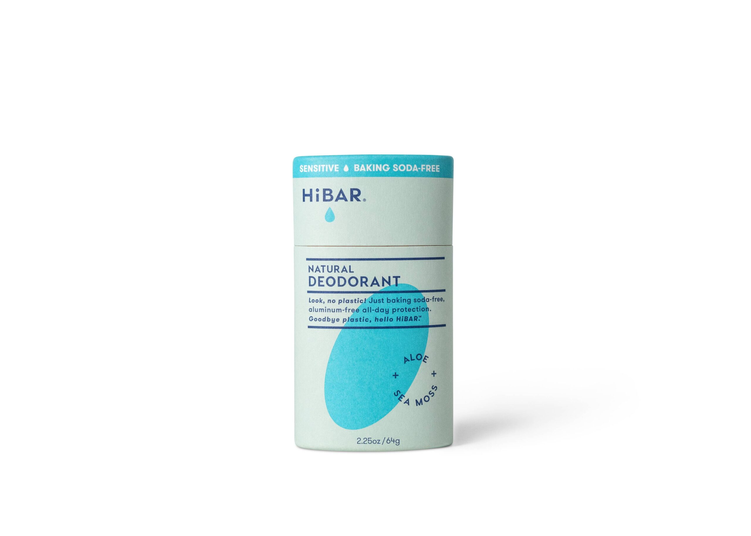 HiBAR Deodorant Sensitive  Aloe + Sea-Moss(Baking soda free)
