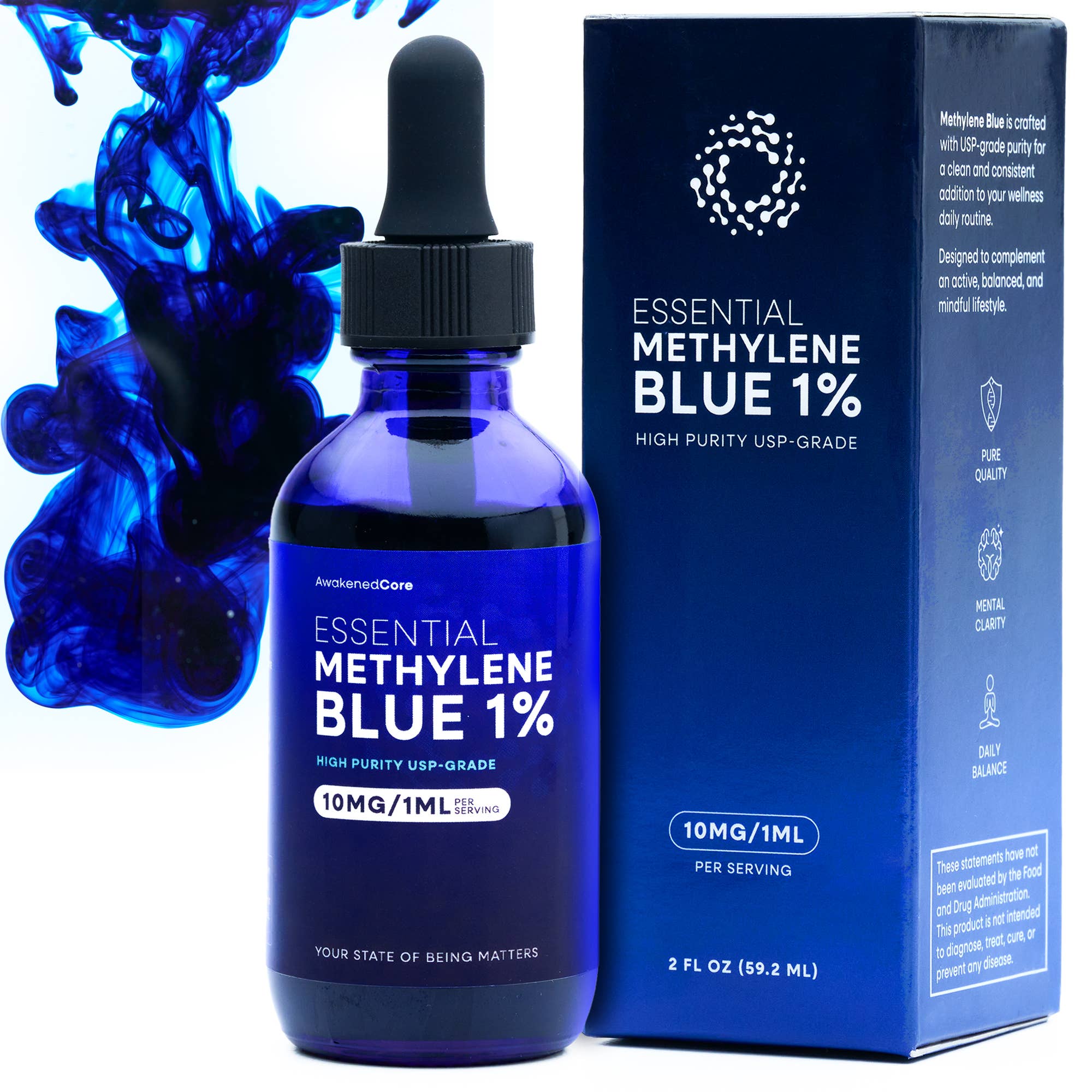 Methylene Blue - USP Grade & Lab Tested - Liquid Drops
