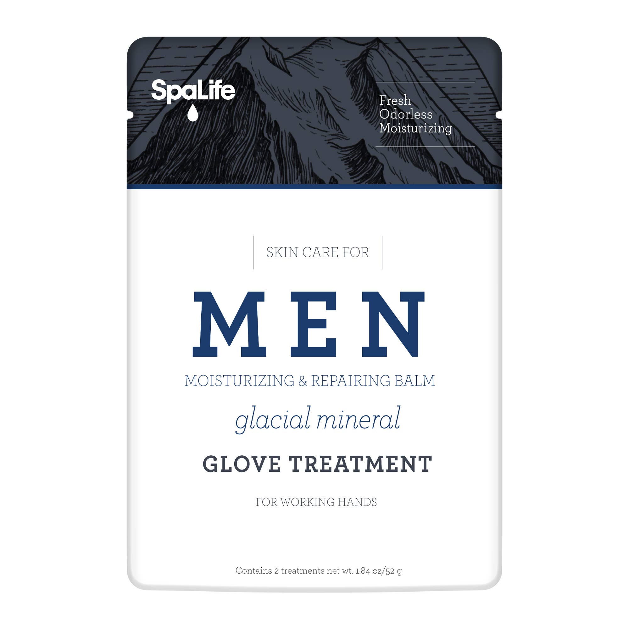 Men's Glacial Mineral Moisturizing Hand Gloves