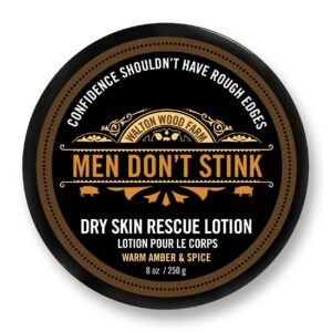 Men Don't Stink Dry Skin Rescue Lotion 8 oz