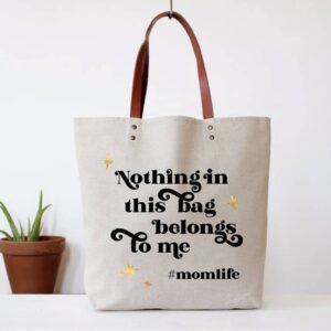 Hashtag Mom Life Tote Bag (spring, mothers day, gifts)