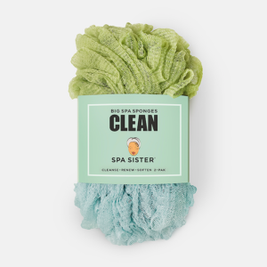 Clean Big Spa Sponges 100g: Green / Marine Mist / 11oz