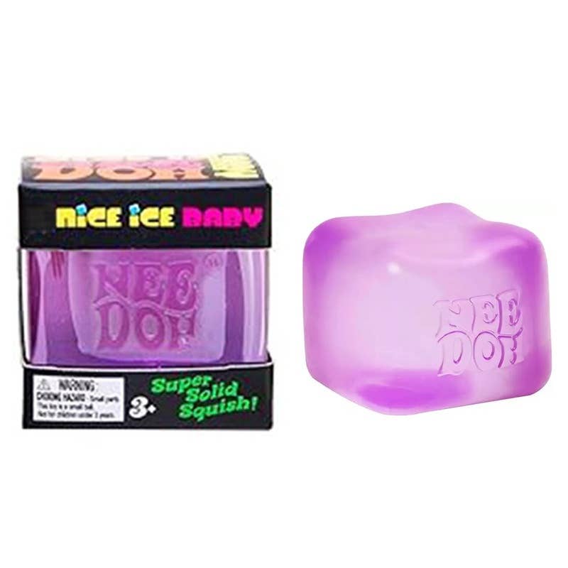Nice Cube Jellyfish Squishy Sensory Stress Relief Toys in Box Squeeze Fidget Toy: Purple cube / 1 pc