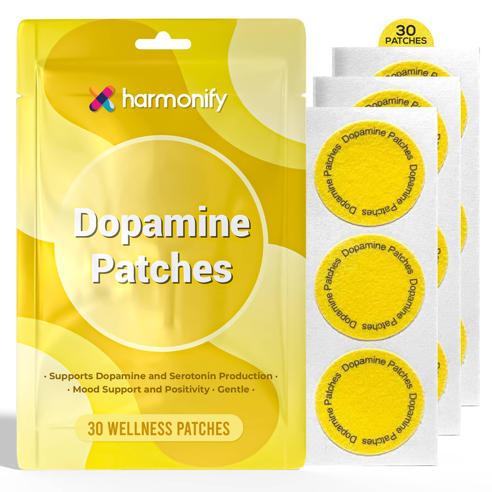 HARMONIFY Dopamine Patches – Mood & Focus Support 30 Patches
