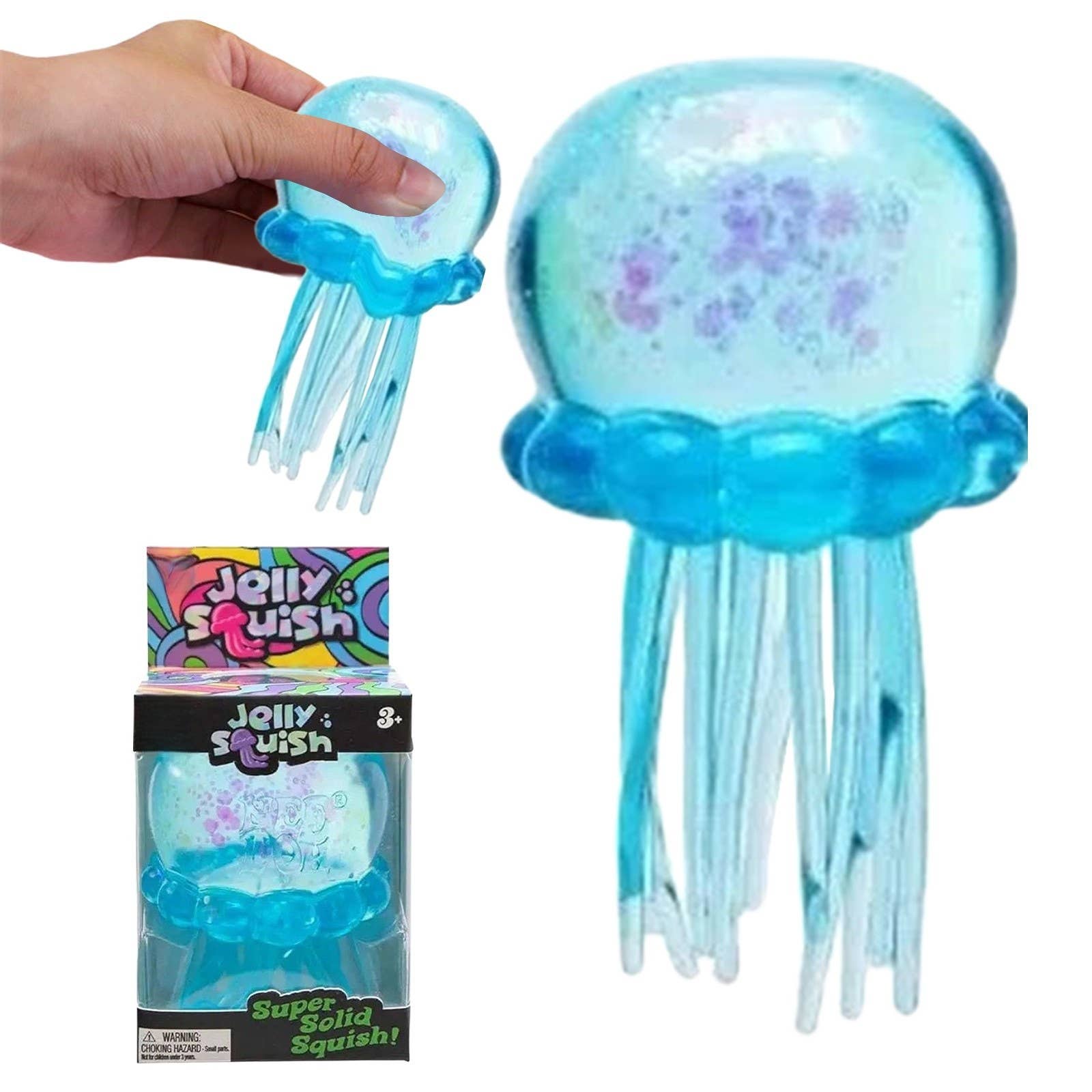 Nice Cube Jellyfish Squishy Sensory Stress Relief Toys in Box Squeeze Fidget Toy: Purple cube / 1 pc - Image 11