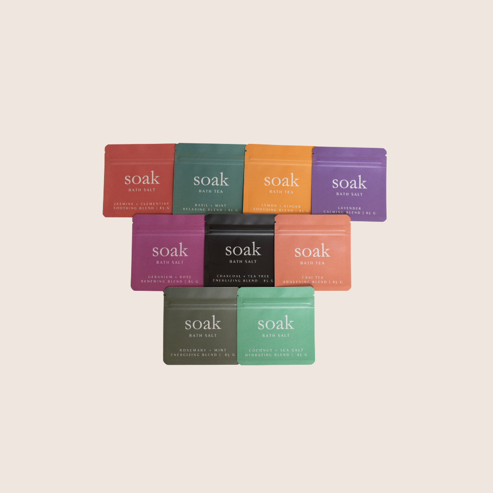 Bath Salt Sample Bags: Geranium rose