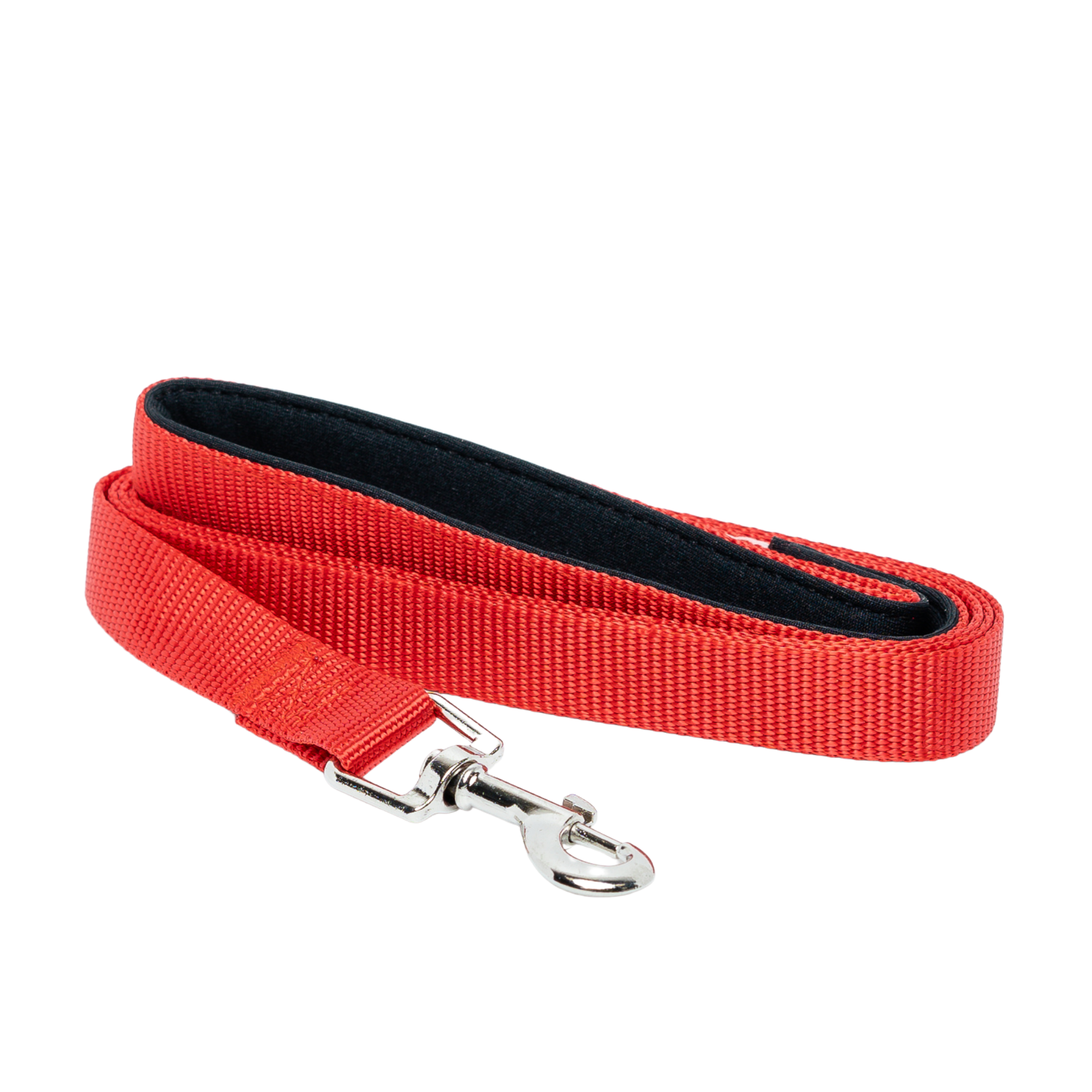 Padded Grip Dog Leash (5ft): Red