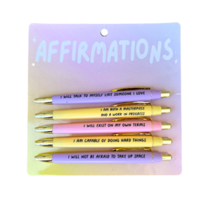 Affirmations Pen Set (self love, mindfulness, pens, gifts)