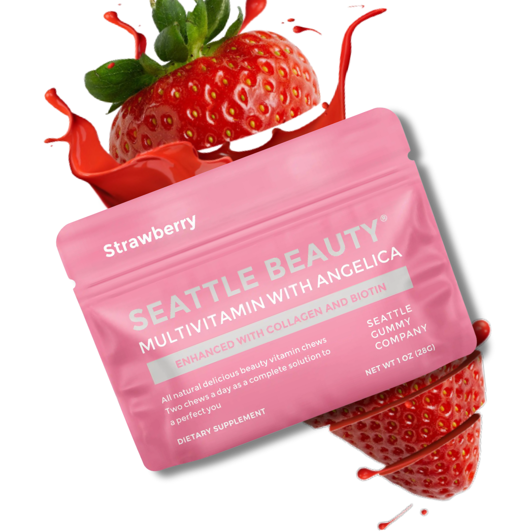 Beauty Gummy Multivitamin with Angelica |12-pack,Strawberry