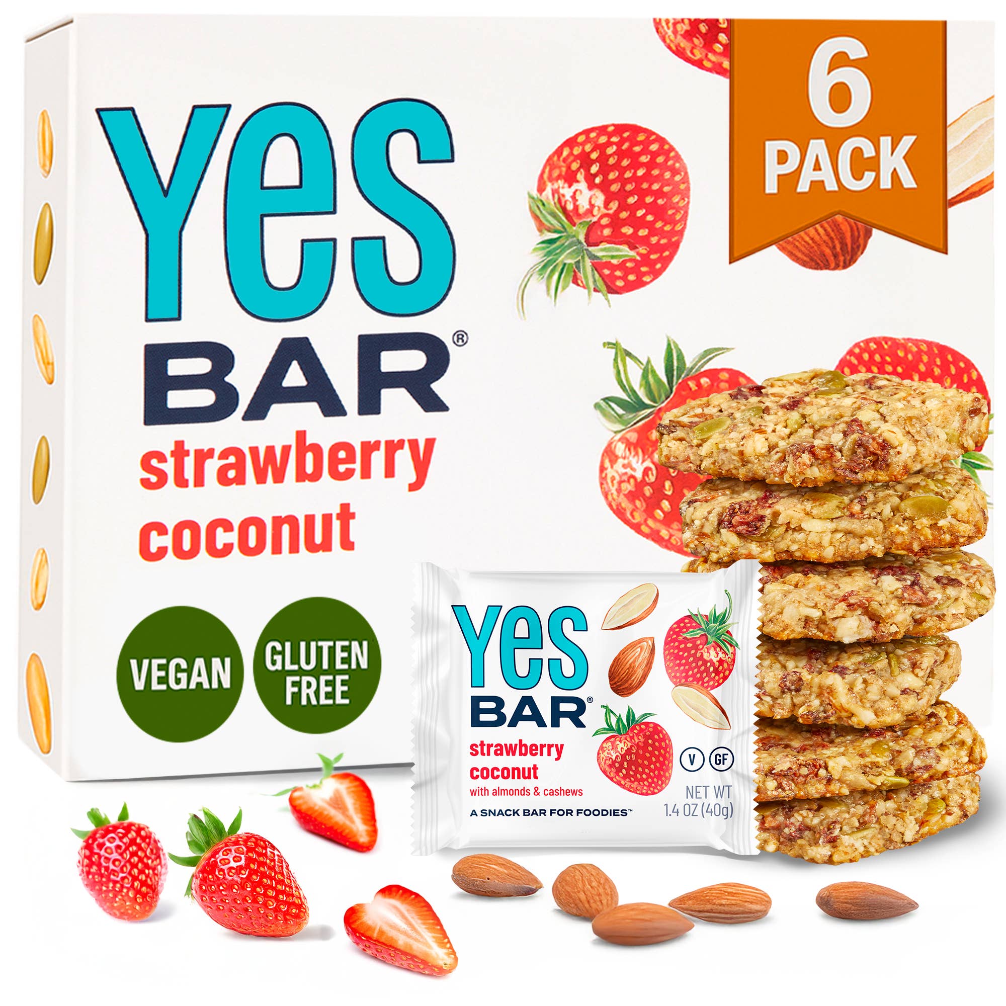 Strawberry Coconut - Premium Real Food Snack Bar