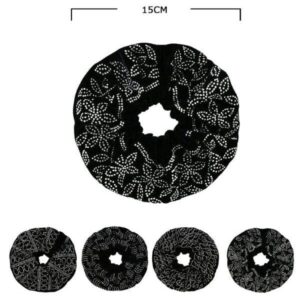 Fashion Hair Tie 10717BK (12 units)