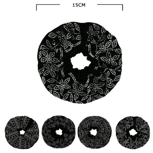 Fashion Hair Tie 10717BK (12 units)