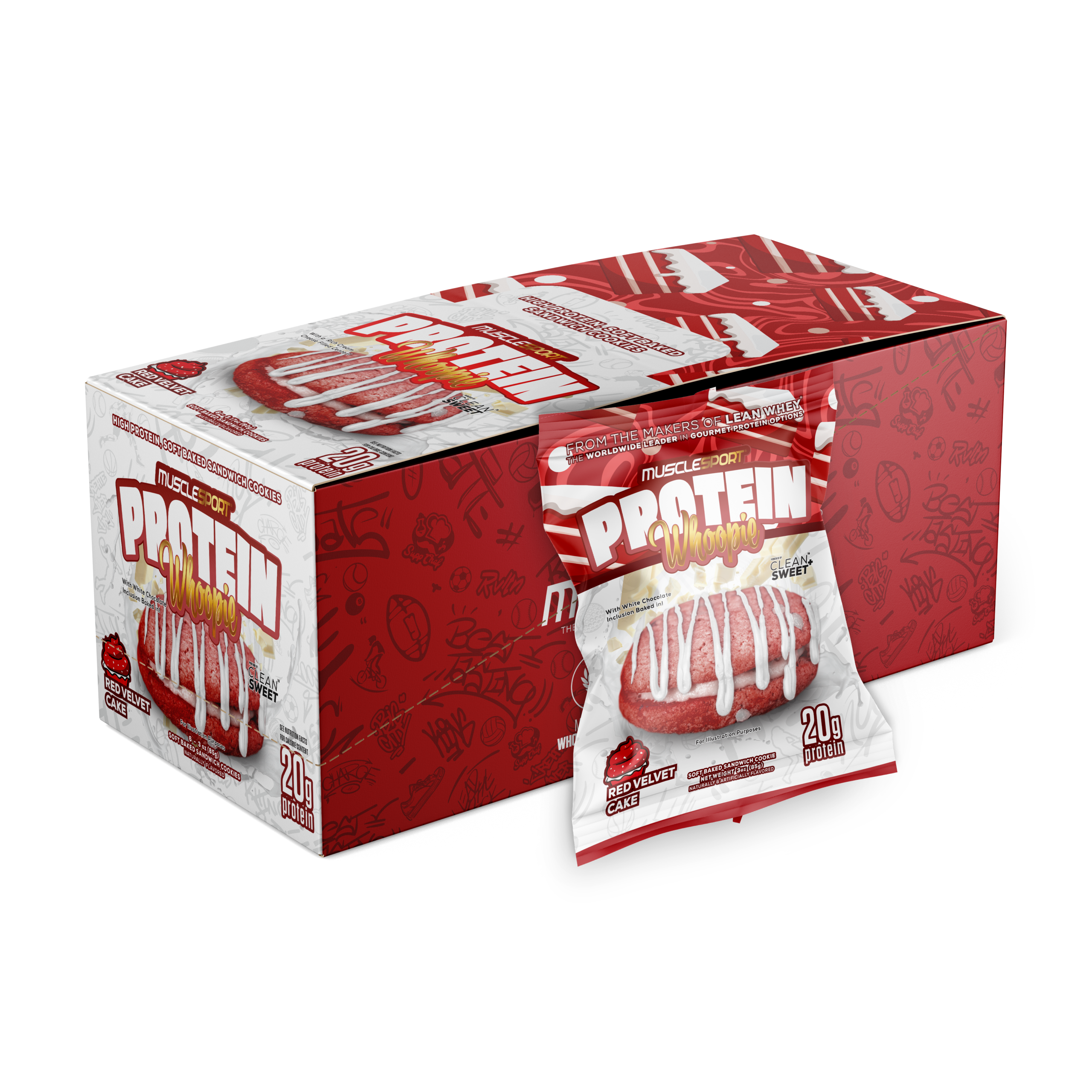 Protein Whoopie Cookie - 6 Pack : Red Velvet