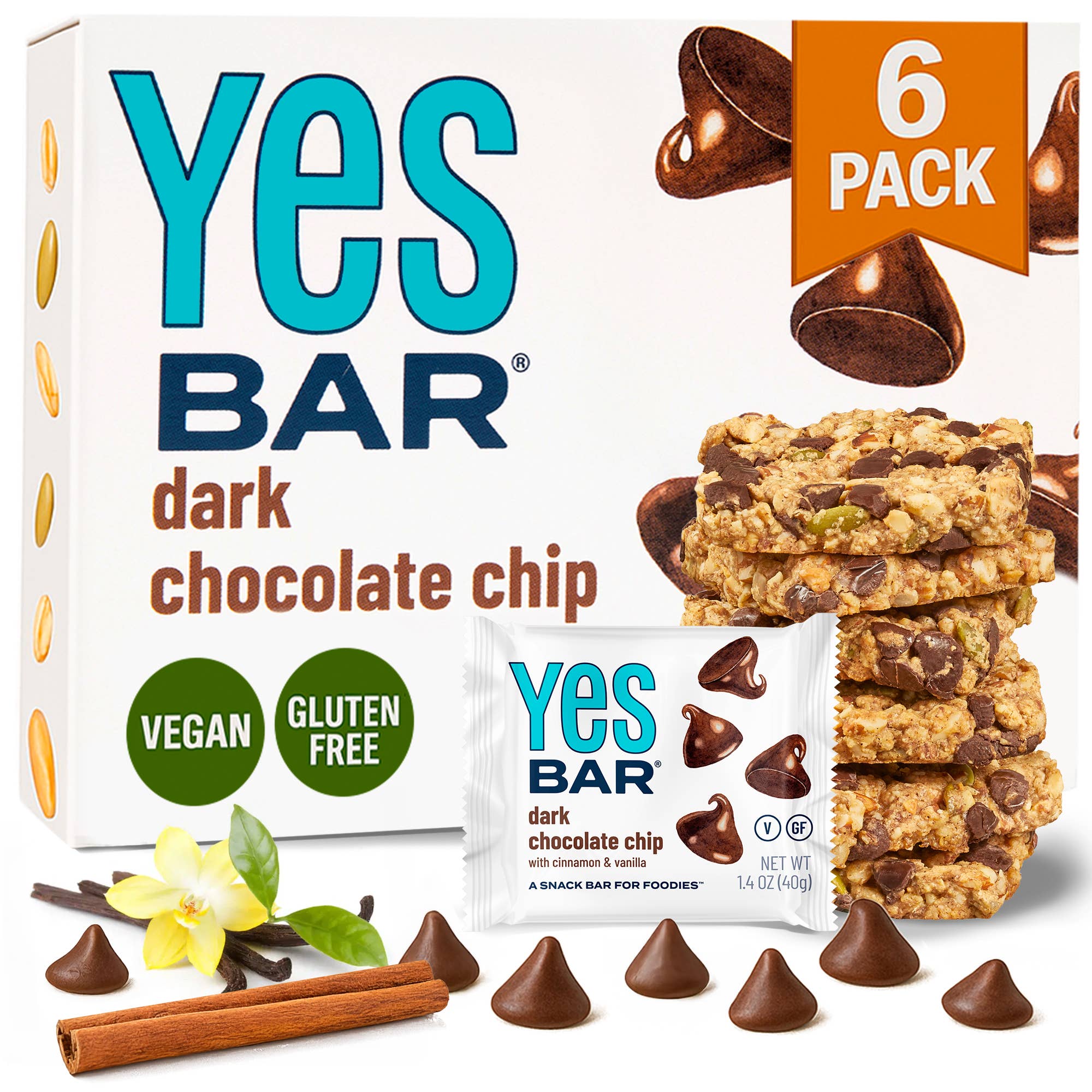 Dark Chocolate Chip - Premium Real Food Snack Bar