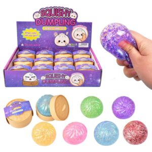 Mystery Squishy Dumpling Bao Bun Fidget Toy blind box-12unit