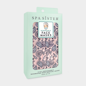 Paisley Face Masks 20pk 3ply Disposable, Non-medical