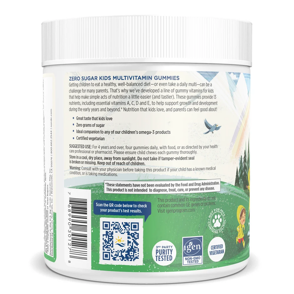 Nordic Naturals Zero Sugar Kids Multivitamin Gummies - Image 2