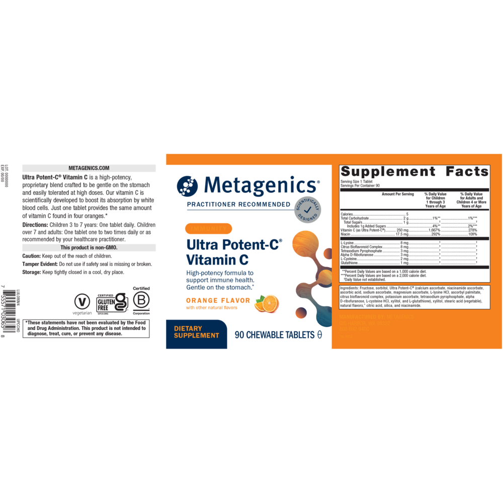Metagenics Ultra Potent-C® Vitamin C Chewable - Image 2