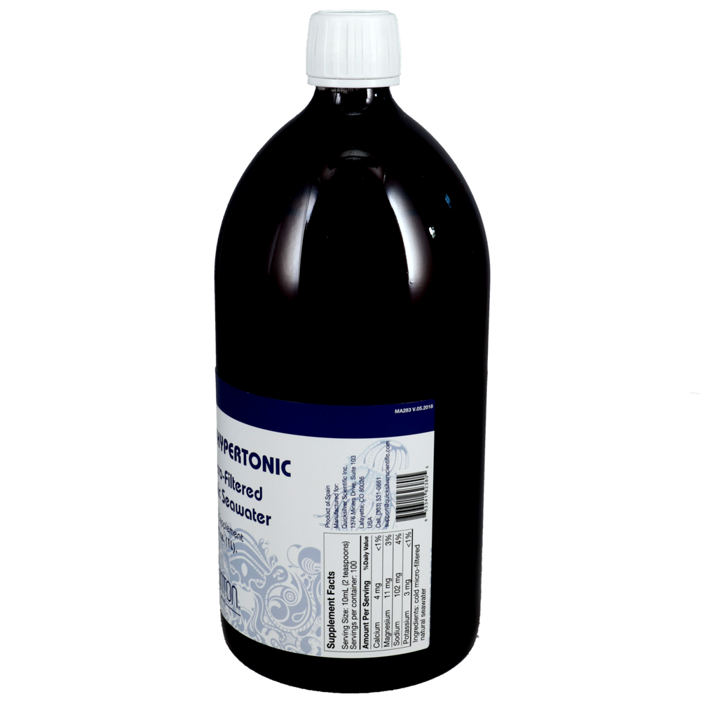 Quicksilver Scientific Original Quinton Hypertonic® Liter - Image 2
