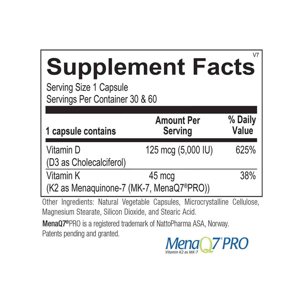 Ortho Molecular Products Vitamin K2 with D3