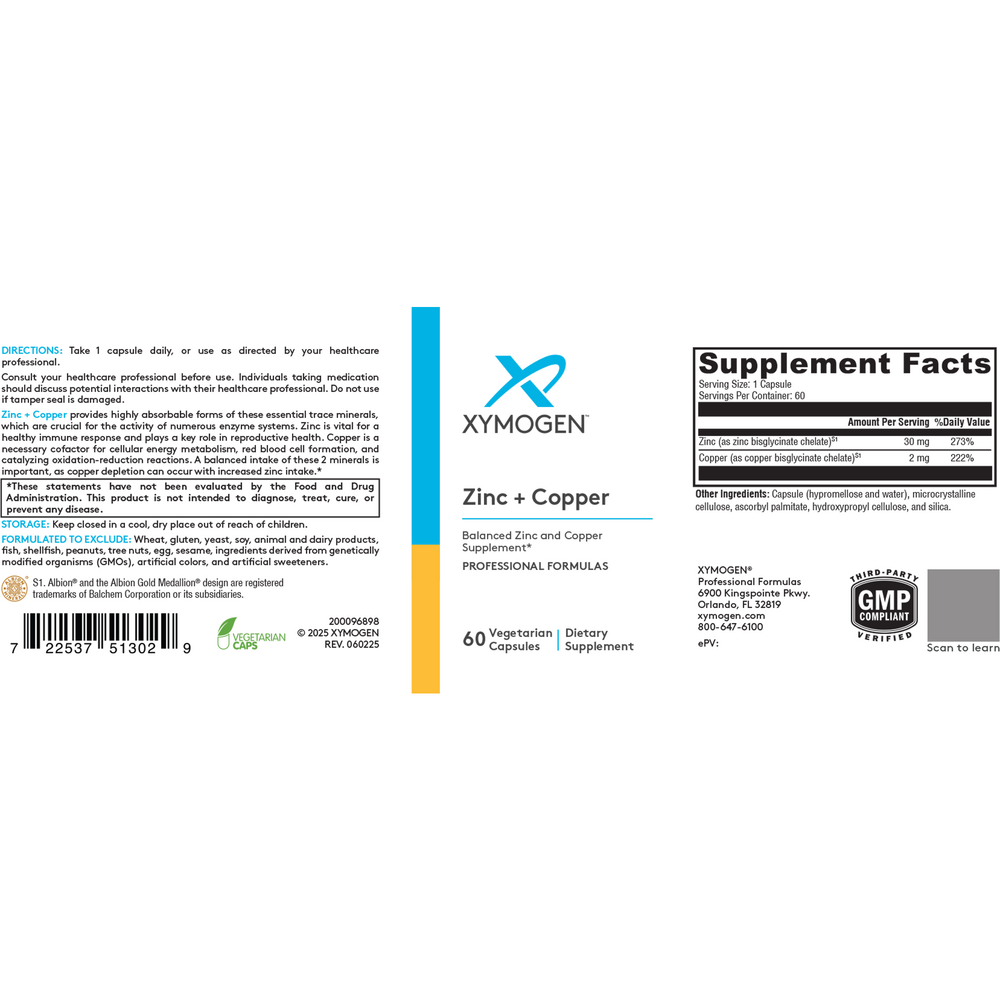 XYMOGEN Zinc + Copper - Image 2