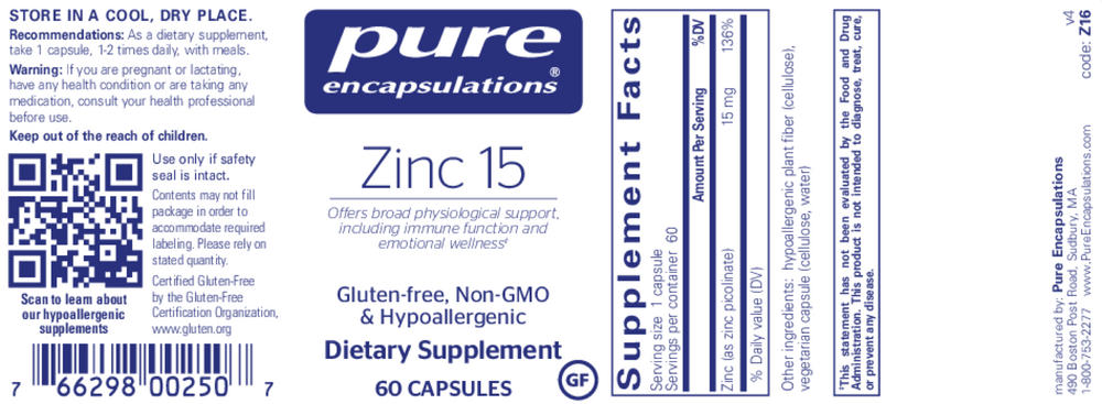 Pure Encapsulations Zinc 15 - Image 2