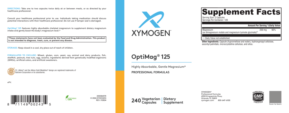XYMOGEN OptiMag 125 (Magnesium) - Image 5