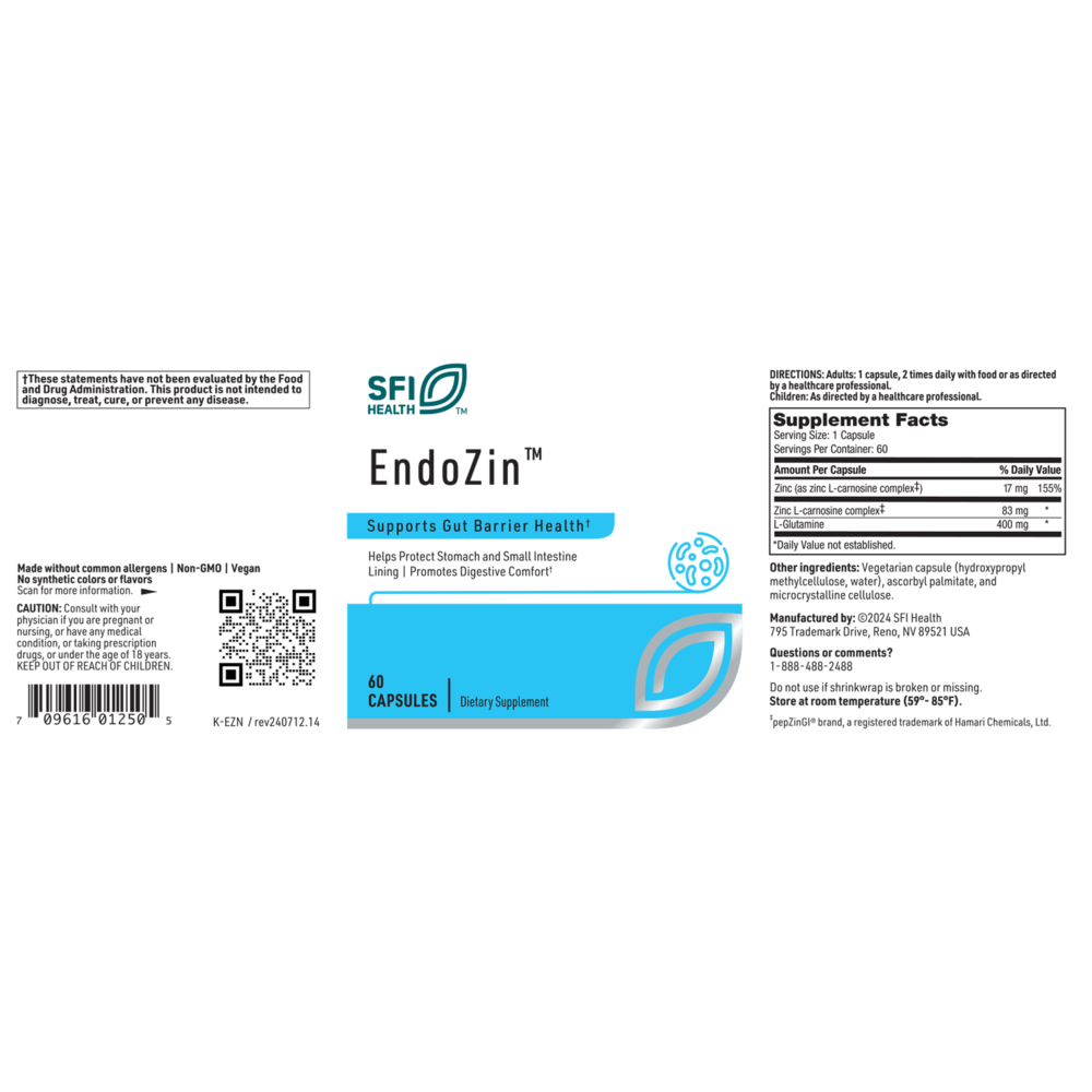 Klaire Labs/SFI Health EndoZin - Image 2