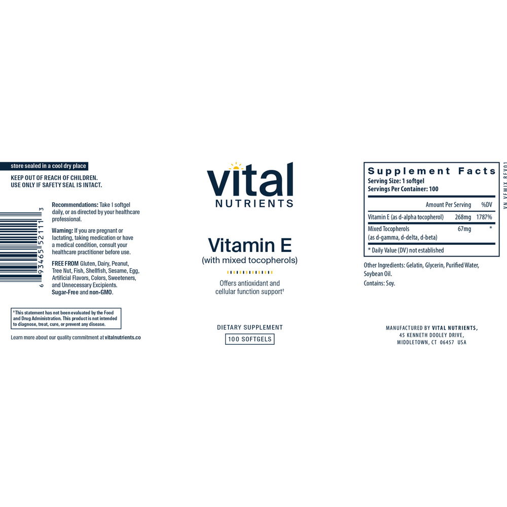 Vital Nutrients Vitamin E - Image 2