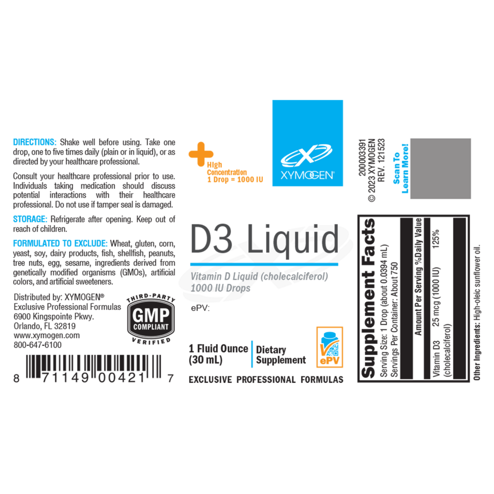 XYMOGEN D3 Liquid - Image 2