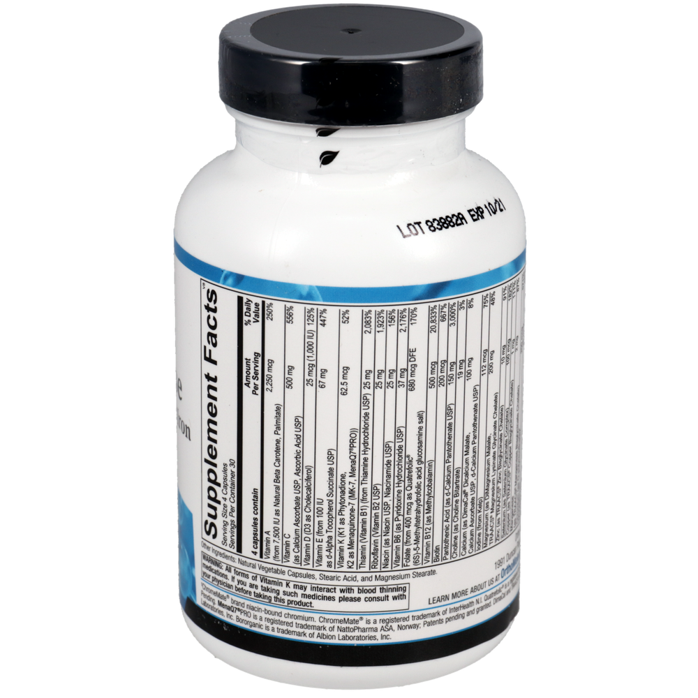Ortho Molecular Products Alpha Base Capsules without Iron - Image 2
