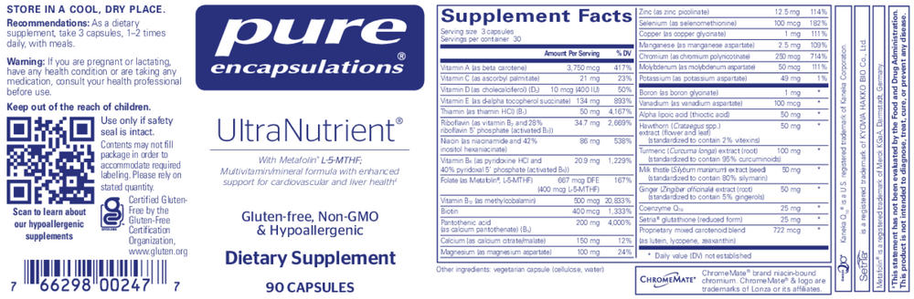Pure Encapsulations UltraNutrient - Image 2