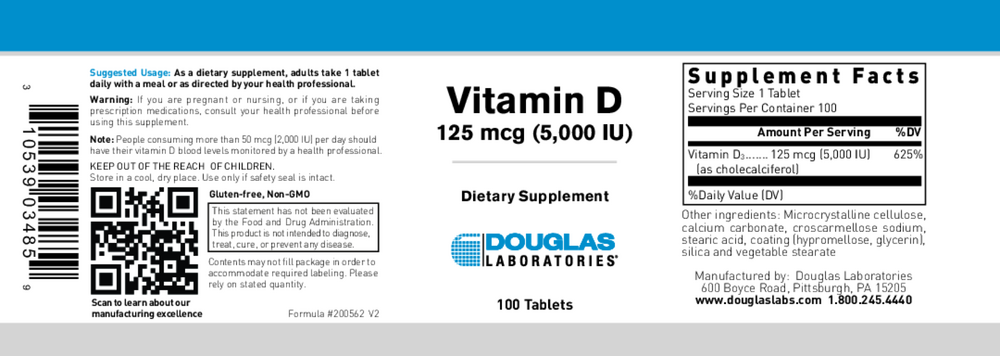 Douglas Labs Vitamin D 5,000 i.u. - Image 2