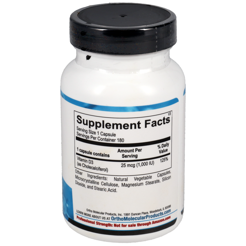 Ortho Molecular Products Vitamin D 1,000 IU - Image 2