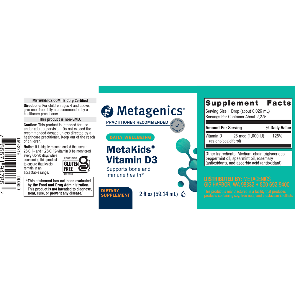 Metagenics MetaKids™ D3 Liquid - Image 2