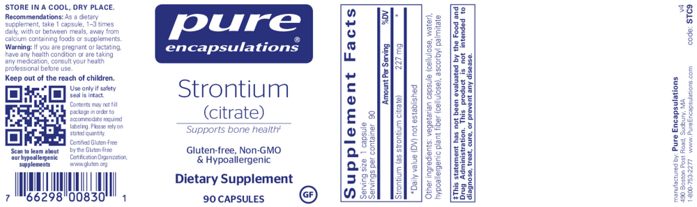 Pure Encapsulations Strontium (Citrate) - Image 2