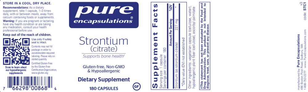 Pure Encapsulations Strontium (Citrate) - Image 5