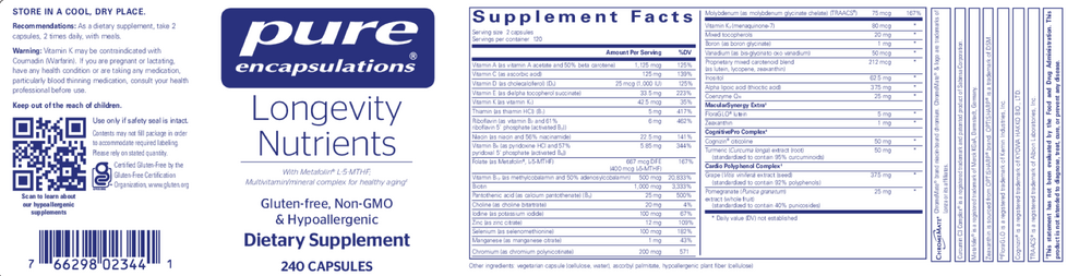 Pure Encapsulations Longevity Nutrients - Image 5
