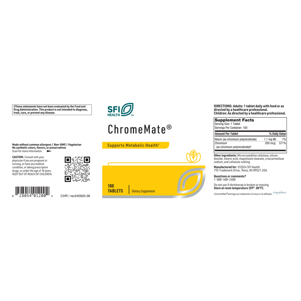 Klaire Labs/SFI Health ChromeMate® - Image 2
