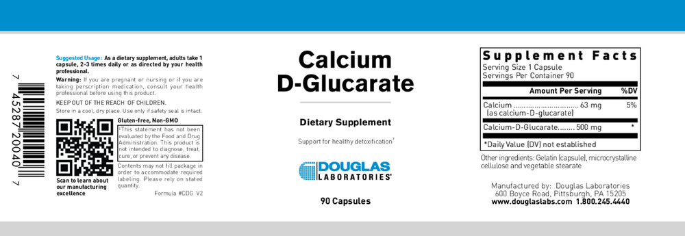 Douglas Labs Calcium D-Glucarate - Image 2