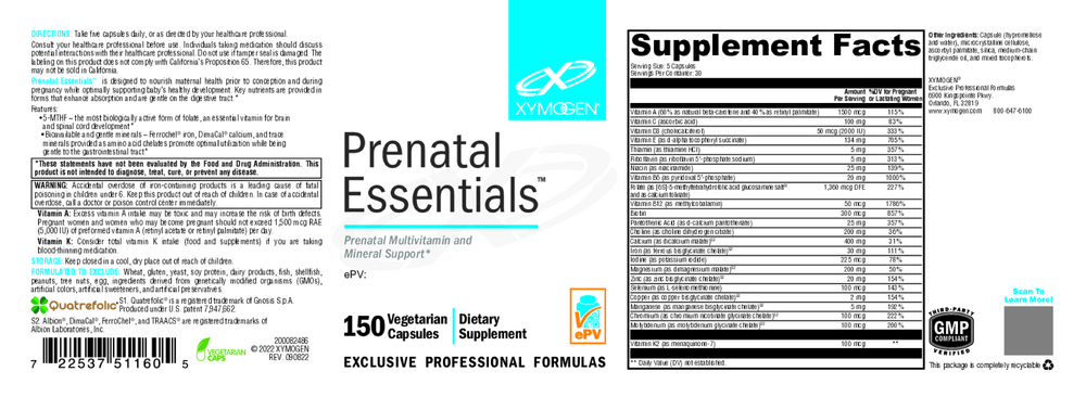 XYMOGEN Prenatal Essentials - Image 2
