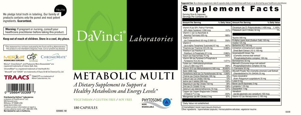 DaVinci Labs Metabolic Multi - Image 2