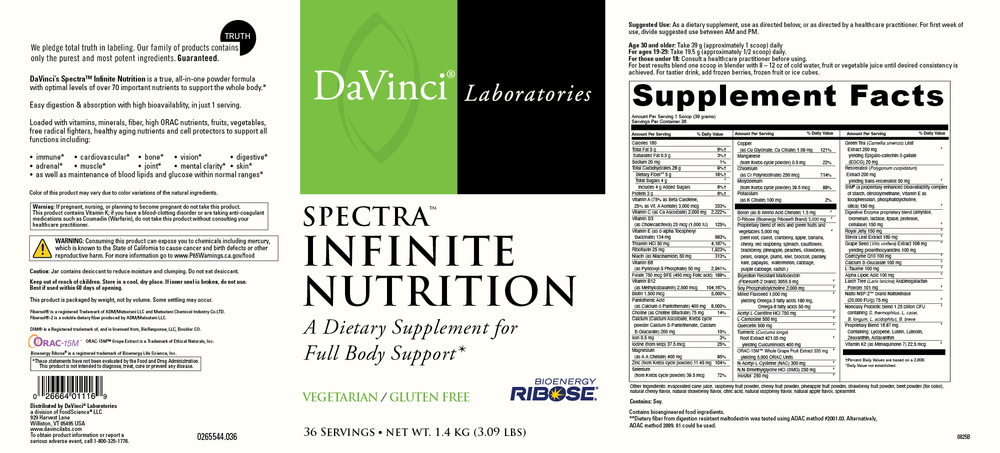DaVinci Labs Spectra™ Infinite Nutrition (California Only) - Image 2