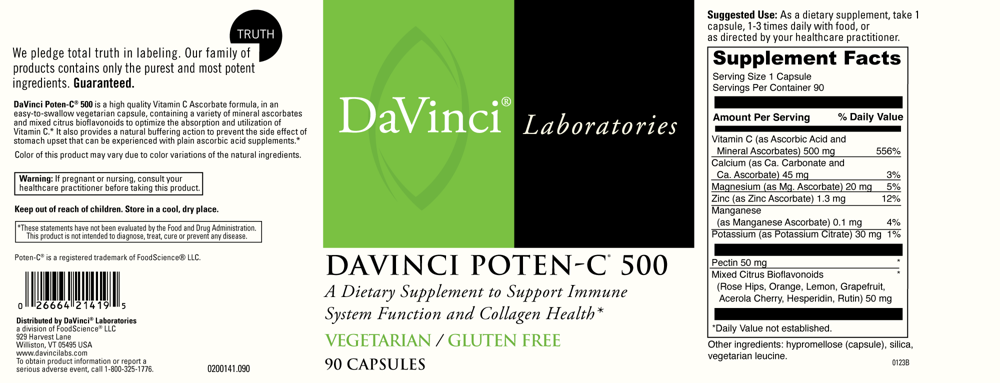 DaVinci Labs DaVinci Poten C 500mg - Image 2