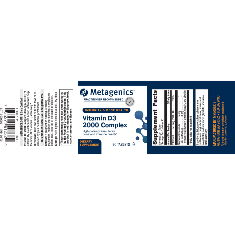 Metagenics Vitamin D3 2000 Complex - Image 2