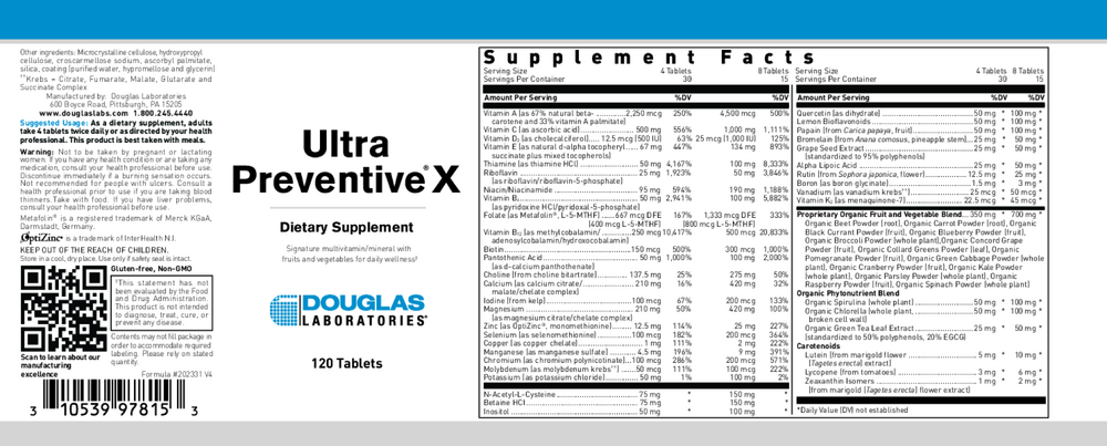 Douglas Labs Ultra Preventive X Tablets - Image 2