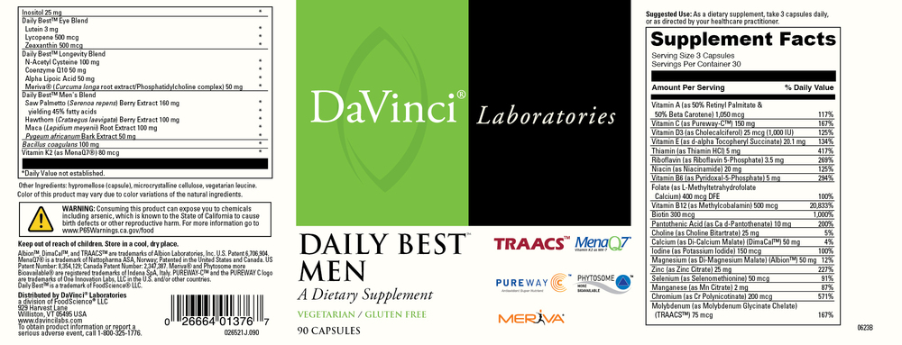 DaVinci Labs Daily Best Men (California Only) - Image 2